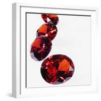 Round Cut Rubies-null-Framed Photographic Print