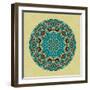 Round Decorative Design Element-epic44-Framed Art Print