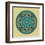 Round Decorative Design Element-epic44-Framed Art Print