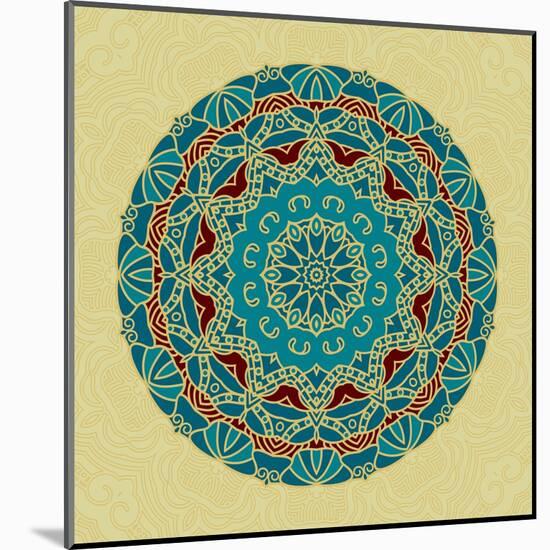 Round Decorative Design Element-epic44-Mounted Art Print