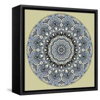 Round Decorative Design Element-epic44-Framed Stretched Canvas