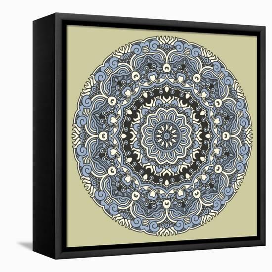 Round Decorative Design Element-epic44-Framed Stretched Canvas