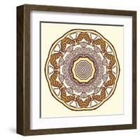 Round Decorative Design Element-epic44-Framed Art Print