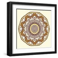 Round Decorative Design Element-epic44-Framed Art Print