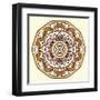 Round Decorative Design Element-epic44-Framed Art Print