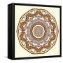 Round Decorative Design Element-epic44-Framed Stretched Canvas