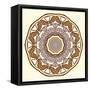 Round Decorative Design Element-epic44-Framed Stretched Canvas