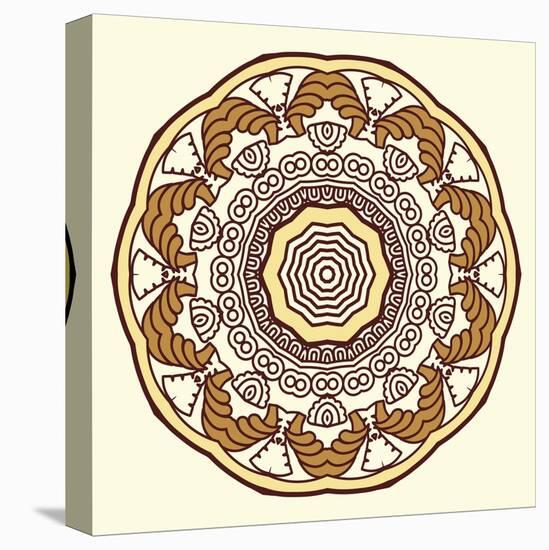 Round Decorative Design Element-epic44-Stretched Canvas