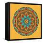 Round Decorative Design Element-epic44-Framed Stretched Canvas