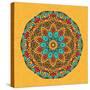 Round Decorative Design Element-epic44-Stretched Canvas