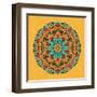 Round Decorative Design Element-epic44-Framed Art Print