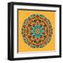 Round Decorative Design Element-epic44-Framed Art Print