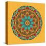 Round Decorative Design Element-epic44-Stretched Canvas