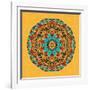 Round Decorative Design Element-epic44-Framed Art Print