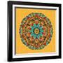 Round Decorative Design Element-epic44-Framed Art Print