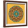 Round Decorative Design Element-epic44-Framed Art Print