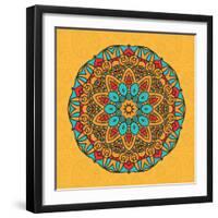 Round Decorative Design Element-epic44-Framed Art Print