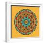 Round Decorative Design Element-epic44-Framed Art Print