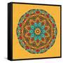 Round Decorative Design Element-epic44-Framed Stretched Canvas