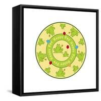 Round Frogs-Maria Trad-Framed Stretched Canvas