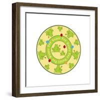 Round Frogs-Maria Trad-Framed Giclee Print