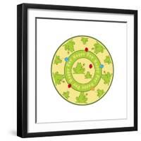 Round Frogs-Maria Trad-Framed Giclee Print