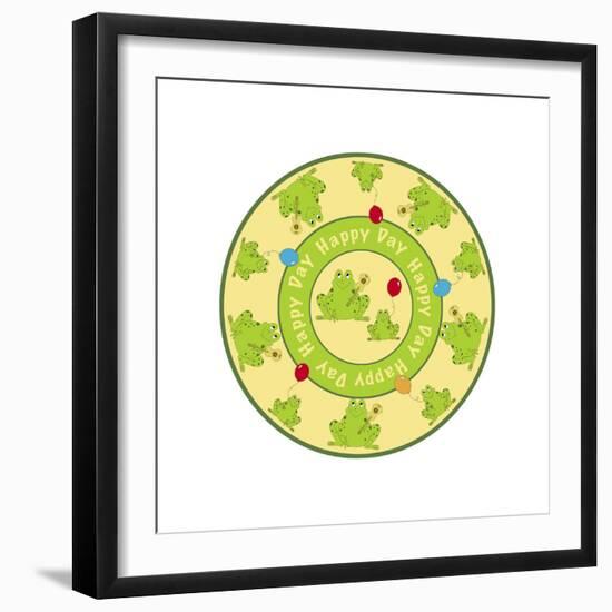 Round Frogs-Maria Trad-Framed Giclee Print