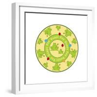 Round Frogs-Maria Trad-Framed Giclee Print