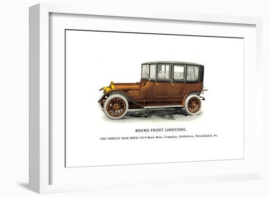 Round Front Limousine-null-Framed Art Print