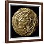 Round Gold Breastplate Showing Zoomorphic Style Motifs in the Center, Originating from Pimampiro-null-Framed Giclee Print