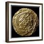 Round Gold Breastplate Showing Zoomorphic Style Motifs in the Center, Originating from Pimampiro-null-Framed Premium Giclee Print