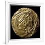 Round Gold Breastplate Showing Zoomorphic Style Motifs in the Center, Originating from Pimampiro-null-Framed Giclee Print