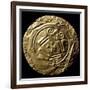 Round Gold Breastplate Showing Zoomorphic Style Motifs in the Center, Originating from Pimampiro-null-Framed Giclee Print