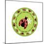 Round Lady Bug-Maria Trad-Mounted Giclee Print