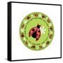 Round Lady Bug-Maria Trad-Framed Stretched Canvas