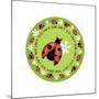 Round Lady Bug-Maria Trad-Mounted Giclee Print