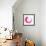 Round Pink Brush Stroke on White Paper-oriontrail2-Framed Art Print displayed on a wall