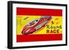 Round Race Rocket Car-null-Framed Art Print