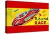 Round Race Rocket Car-null-Stretched Canvas