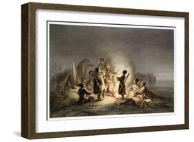 Round the Camp Fire-H. Kretzschmer-Framed Giclee Print