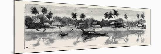 Round the World Yachting in the Ceylon, Calcutta: the Banks of the Hooghly-null-Mounted Premium Giclee Print