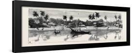 Round the World Yachting in the Ceylon, Calcutta: the Banks of the Hooghly-null-Framed Giclee Print