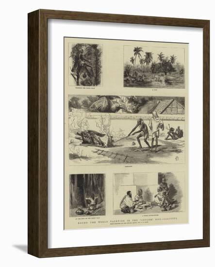 Round the World Yachting in the Ceylon, XIII, Calcutta-Charles Edwin Fripp-Framed Giclee Print