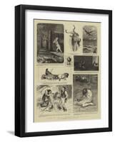 Round the Yule Log, Norwegian Folk and Fairy Tales-null-Framed Giclee Print