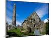 Round Tower and Cathedral in St Declan's 5th Century Monastic Site, Ardmore, Ireland-null-Mounted Photographic Print