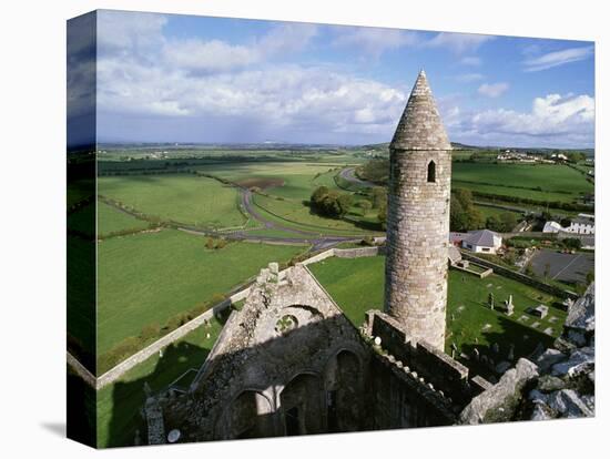 Round Tower at Rock of Cashel-Bo Zaunders-Stretched Canvas