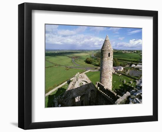 Round Tower at Rock of Cashel-Bo Zaunders-Framed Photographic Print