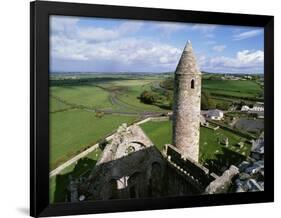 Round Tower at Rock of Cashel-Bo Zaunders-Framed Photographic Print