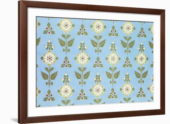 Round White Flowers-Owen Jones-Framed Giclee Print