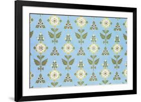 Round White Flowers-Owen Jones-Framed Giclee Print